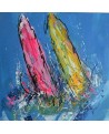 peinture de bateaux - tableau de voiliers en mer