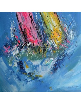 peinture de bateaux - tableau de voiliers en mer