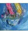 peinture de bateaux - tableau de voiliers en mer