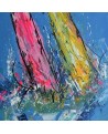 peinture de bateaux - tableau de voiliers en mer
