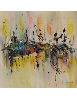 tableau abstrait coloré