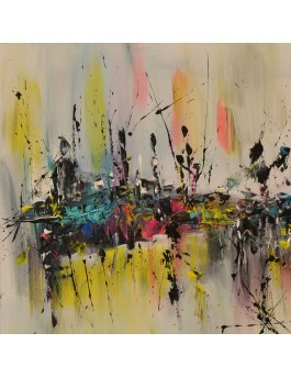 tableau abstrait coloré