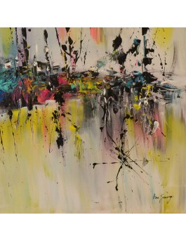 tableau abstrait coloré