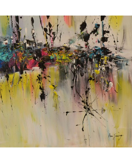 tableau abstrait coloré