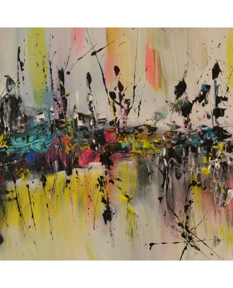 tableau abstrait coloré