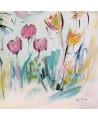 tableau contemporain de fleurs