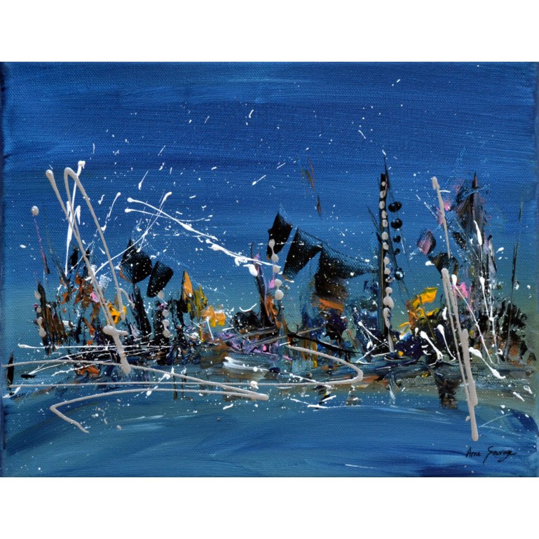tableau design bleu