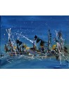 tableau design bleu