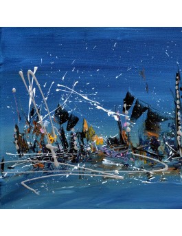 tableau design bleu
