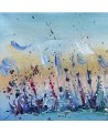 toile abstraite bleu