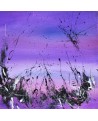 tableau abstrait moderne et design violet