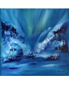 peinture contemporaine bleue