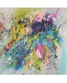 peinture abstraite multicolore colorée