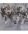 tableau abstrait contemporain gris violet