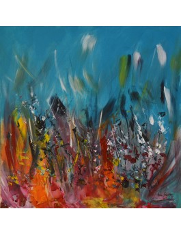 peinture moderne multicolore