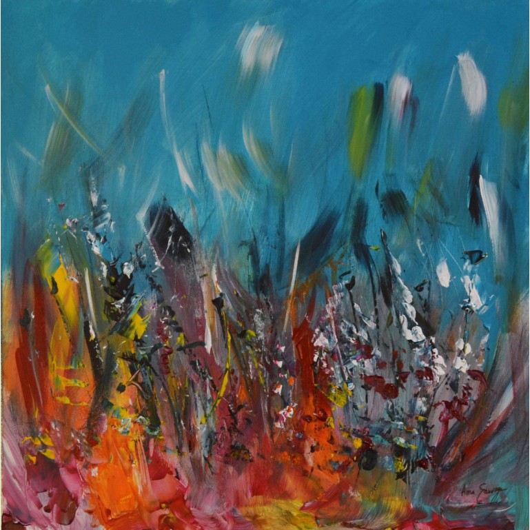 peinture moderne multicolore