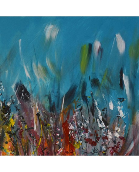 peinture moderne multicolore