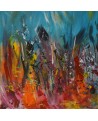 peinture moderne multicolore