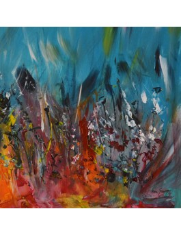 peinture moderne multicolore