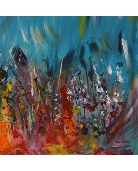 peinture moderne multicolore