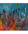 peinture moderne multicolore