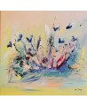 tableau abstrait pastel