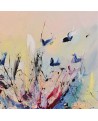 tableau abstrait pastel