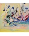 tableau abstrait pastel
