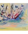 tableau abstrait pastel