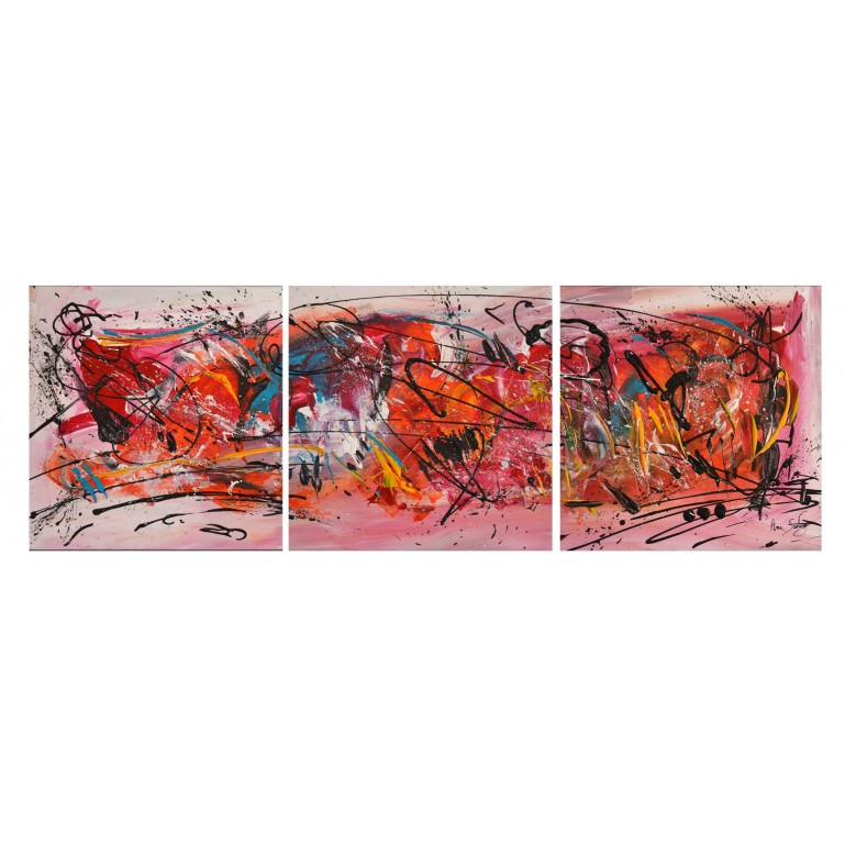Art graphique - Triptyque multicolore