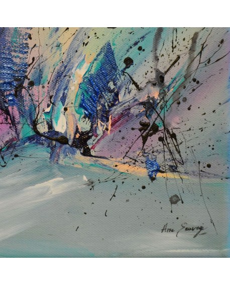 tableau abstrait contemporain pastel