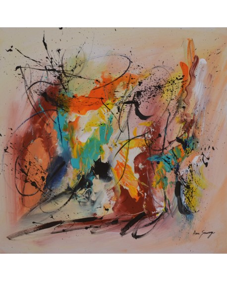 tableau abstrait coloré
