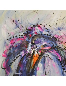 petit tableau abstrait coloré