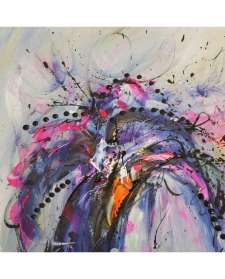 petit tableau abstrait coloré