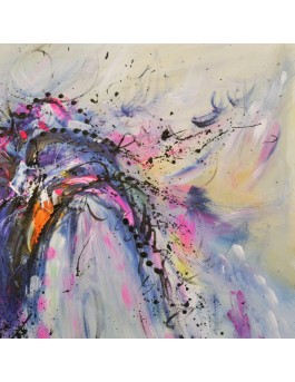 petit tableau abstrait coloré