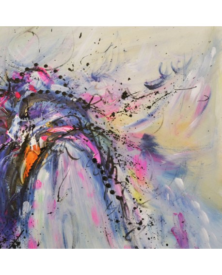 petit tableau abstrait coloré