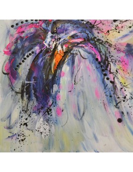 petit tableau abstrait coloré