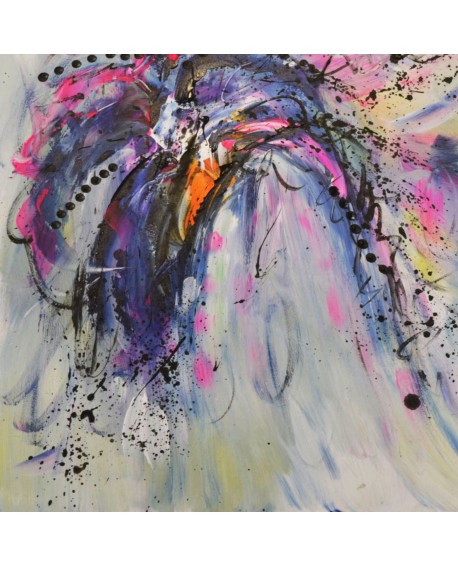 petit tableau abstrait coloré