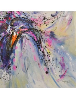 petit tableau abstrait coloré