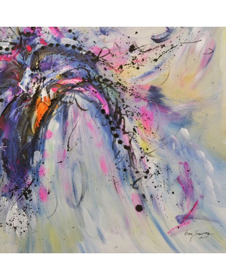 petit tableau abstrait coloré