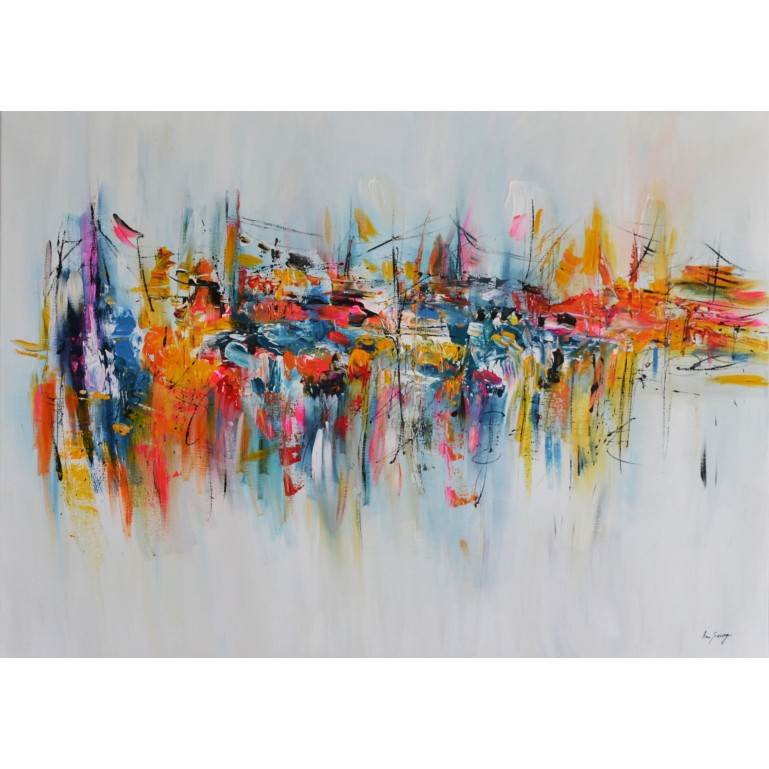 peinture abstraite moderne colorée