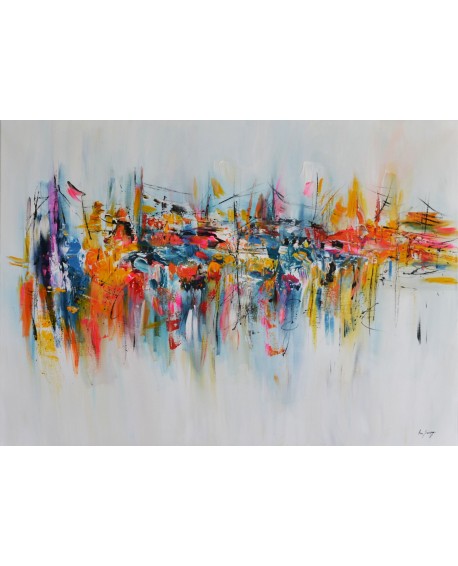 peinture abstraite moderne colorée