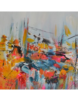 peinture abstraite moderne colorée