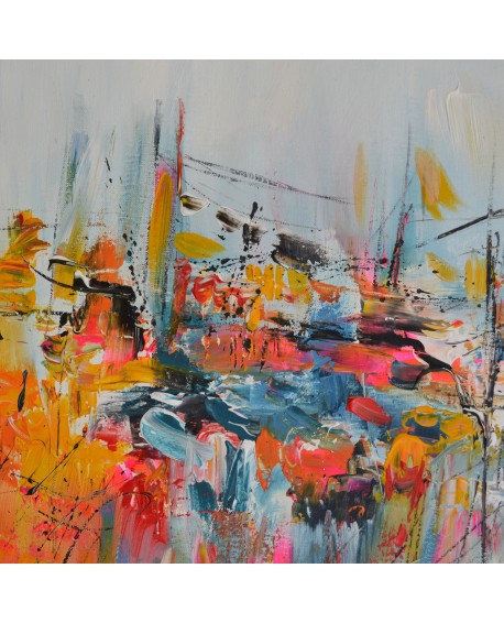 peinture abstraite moderne colorée