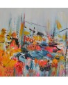 peinture abstraite moderne colorée