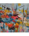 peinture abstraite moderne colorée
