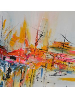 peinture abstraite moderne colorée