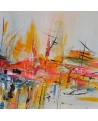 peinture abstraite moderne colorée