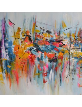 peinture abstraite moderne colorée