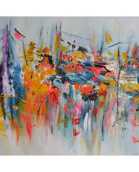 peinture abstraite moderne colorée